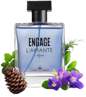 Engage Gift Set - Moments Luxury Perfume Gifts for Men, L'amante Aqua 100ml, Long