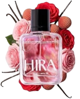 HIRA Love Letters Perfume for Woman 50 ml | Warm Vanilla, Fruity & Floral Scent | 12 Hour